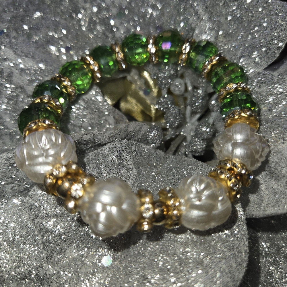 Fashion Jewelry I Jade I Fire Fly Pebble I Bracelet